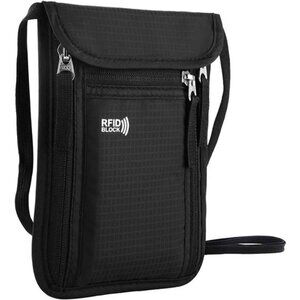 Travel Pouch Neck Wallet Family Passport Holder Organizer Case